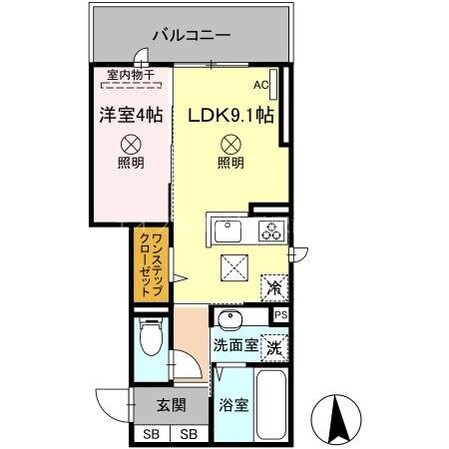 D-ROOM大元駅前の物件間取画像